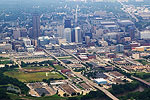 Des Moines, Iowa from the air